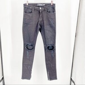 Black distressed Wings of liberty clothing jeans